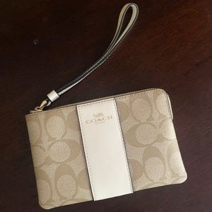 Coach zip wristlet